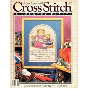 Cross Stitch and Country Crafts March/April 1989 Seaside Series 32 Projects